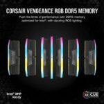 RAM Memory - CORSAIR - Vengeance RGB DDR5 RAM 64GB (2x32GB) 6400MHz CL32 Intel XMP iCUE Compatible - Black (CMH64GX5M2B6400C32) - Image 2