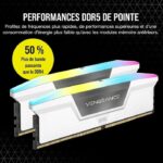 Corsair Vengeance RGB DDR5 32 GB (2 x 16 GB) 6000 MHz CL36 - White - Dual Channel Kit 2 RGB DDR5 PC5-48000 RAM strips - - Image 3