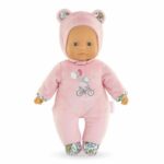 My Doudou COROLLE - Pti' Coeur Ours Rose - 30 cm - small baby doll - vanilla scent - from 9 months