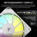 120mm ARGB Fan - CORSAIR - RS120 - White - High-performance cooling and ARGB lighting effects – Bild 5