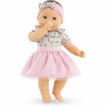 Large baby doll - COROLLE - My Adorable Large Flower Garden Baby Doll - 36 cm - from 2 years old