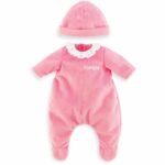 Pink Pajamas and Hat - COROLLE - Clothing - For 36cm Doll - From 2 years old
