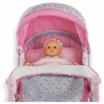 Baby doll accessories - COROLLE - Floral pram - for 36 to 52 cm baby dolls - from 3 years old - Image 4