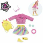 Doll accessories - COROLLE - Fluo dressing room - For 28 cm mannequin doll - 7 accessories - From 4 years old - Image 2