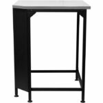 Corner table - COZZE - Stainless steel worktop - Black - Image 2