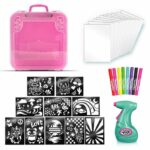 Canal Toys - Airbrush Art - Activity case with electronic spray, stencils and markers - AIR 017 – Bild 3