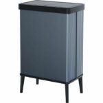 Floor-standing trash can - VERTO - CURVER - Touch opening - 54 L - Pearl blue