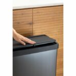 Floor-standing bin - VERTO - CURVER - Touch opening - 54 L - Pearl grey - Image 3