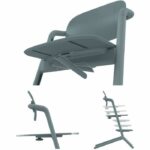 CYBEX LEMO 2 evolving high chair - Blue - Adjustable in height and depth - Baby set included - Image 6