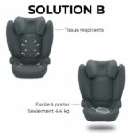 Auto Solution B I -Fix Steel Gray Cybex - Group 2/3 - Gray - Image 5