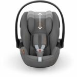 Cloud G CYBEX i-Size baby car seat - Reclining - Breathable fabric - Airplane approval - Moon Black - Image 2