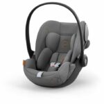 Cloud G CYBEX i-Size baby car seat - Reclining - Breathable fabric - Airplane approval - Moon Black