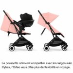 CYBEX - Ultra-compact and comfortable stroller - ORFEO - 4 wheels - Candy Pink - Image 6
