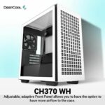 PC case without power supply - DEEPCOOL CH370 (White) - Mini tower - Micro-ATX format - Image 2