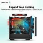 PC case without power supply - DEEPCOOL CH370 (White) - Mini tower - Micro-ATX format - Image 4
