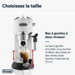 Classic espresso machine - Delonghi EC 685.W Dedica Style - White - Image 6
