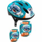 Set with Helmet and protections with elbow and knee pads - DISNEY - STITCH