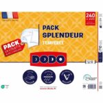 Duvet pack 220 x 240 cm + 2 pillows 60 x 60 cm - Splendor - 100% Polyester FCS 300 g/m² - White - Dodo garnishing - Image 2