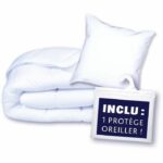 Protection pack: duvet 140x200 cm + pillowcase + 1 pillow protector - Made in France - Image 2