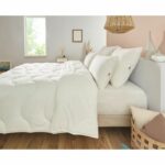 Duvet 200x200 cm DODO CHAMPS DE LIN - Warm - 450G/m² - Duvet for 1-2 people - Soft and Warm - Anti-mite Antibacterial - White - Image 4