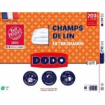Duvet 200x200 cm DODO CHAMPS DE LIN - Warm - 450G/m² - Duvet for 1-2 people - Soft and Warm - Anti-mite Antibacterial - White - Image 6