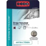 Dodo - antiBacteriens - Anthracite - 140x190 cm Covers Draf - Bonnet 32 ??cm