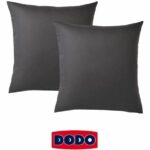 Set of 2 dodo pillowcases - Anthracite - 65x65 cm