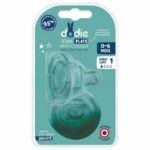 DODIE Wide Neck Flat Teat 0-6 Months Silicone