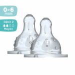 DODIE Initiation Teat + Supernova round 3 speed - wide neck - 0-6 months - flow silicone 2 - set of 2 - Image 2