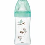 DODIE Anti-colic bottle Initiation + GLASS 3 speeds flow 2 - 270ml - VERT BIRDS