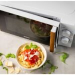 DOMO DO2720 microwave oven - 20L - 700W - 35 min timer - Defrost function - L44 x D35.8 x H 25.8 cm - White wood finish - Image 6