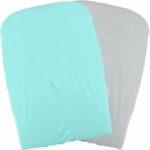 DOMIVA Set of 2 changing mat covers - Aqua / Pearl