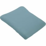Domiva Set of 2 changing mat covers - 50 x 75 cm - Polycotton sponge - White/Nile - Image 2