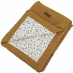 Double-sided blanket - DOMIVA - AU FIL DE L'EAU - 75 x 100 cm - Caramel