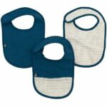 Pack of 3 bibs - DOMIVA - 6-12 months - Cotton gauze - Indigo