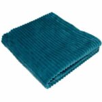 Boudoir blanket - DOMIVA - Peacock - 75 x 100 cm - Corduroy, soft and warm