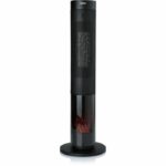 Ceramic heater with wood fire effect - 2000 W - DOMO - DO7345H - 83.5 cm - Black