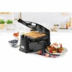 Domo rotary waffle iron - DO9224W - Rotary at 180 ° - Anti -adhesive revealing - Cool -Touch handle - 2 people - Image 5