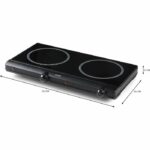 Hob - DOMO - 2 burners - 50.2 x 29.4 x 6.7 cm - DO339KP - Image 3