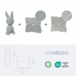 doomoo Doudou Bébé You&Me - Reversible and Comforting Doudou - Supplied with 2 Bodies to Transport the Parent's Smell, Green - Image 4