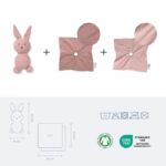 doomoo Doudou Bébé You&Me - Reversible and Comforting Doudou - Supplied with 2 Bodies to Transport the Parent's Scent, Pink - Image 4