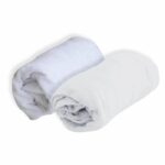 SOFT NID Lot 1 Alese + 1 Fitted Sheet - 70 X 140 Cm - White