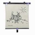 Car Window Roller Blind - DREAMBABY - Double Sided Zebra & Tiger Print - Adjustable 2pcs - Image 4