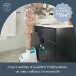Step stool - DREAMBABY - 2 UP - Non-slip and textured - Up to 80 kg for children and adults - Aqua – Bild 6