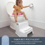 Step stool - DREAMBABY - 2 Up - Non-slip and textured - Up to 80 kg for children and adults - Grey and Black - Image 5