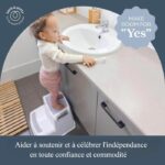 Step stool - DREAMBABY - 2 Up - Non-slip and textured - Up to 80 kg for children and adults - Grey and Black - Image 6