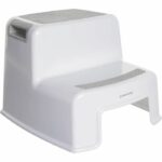 Step stool - DREAMBABY - 2 Up - Non-slip and textured - Up to 80 kg for children and adults - Grey