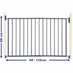 DREAMBABY Safety gate ARIZONA EXTENDA - To be screwed - L 68/112 cm - Gray - Image 3