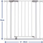 Safety Gate - DREAMBABY - AVA - Pressure Mounted - 61-68 x 76 cm - Double Locking - White - Image 2