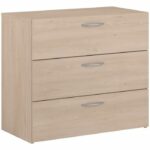 Chest of drawers - EASY LIFE - 3 drawers - Oak - 78.2 x 69.3 x 40.8 - PARISOT